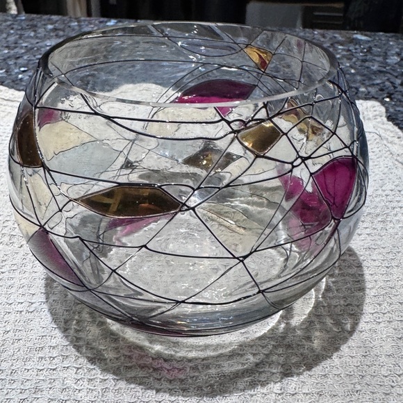 ✨Exquisite Vintage Partylite Mosaic Calypso Large Candle Votive Holder or Bowl✨ - Picture 11 of 15